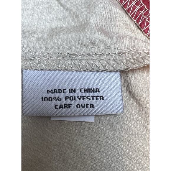 AHEAD 1/2 Zip NWT Pullover Short Sleeve Lg Rain Spill Resistant Beige Preppy - Picture 5 of 8